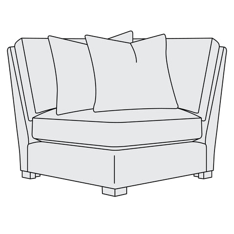 Keirnan Leather Corner Chair