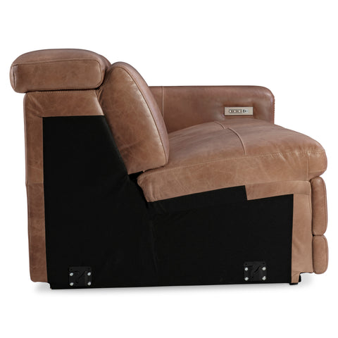 Lioni Leather Right Arm Power Motion Loveseat