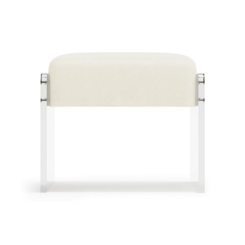 Jasper Leather Ottoman