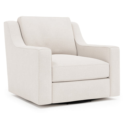 Germain Fabric Swivel Chair Without Pillows