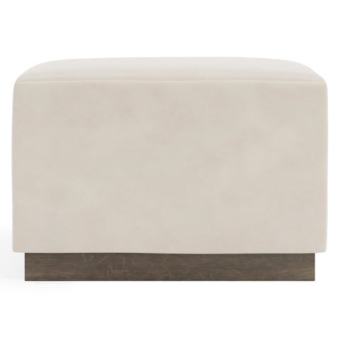 Merino Leather Ottoman