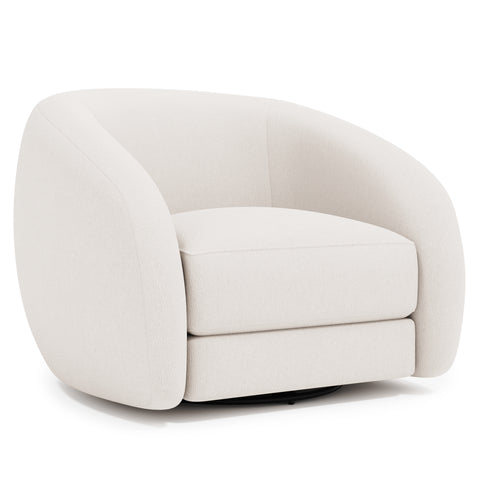 Austen Fabric Swivel Chair Without Pillows