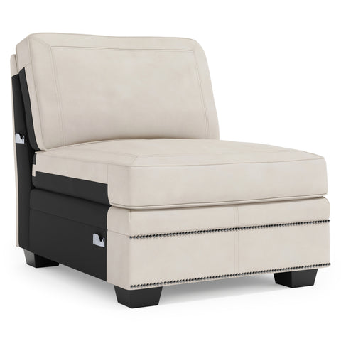 Grandview Leather Armless Chair