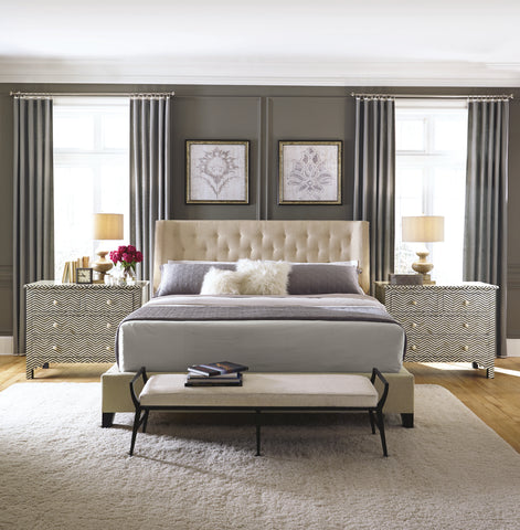 Maxime Fabric Shelter Bed - Queen