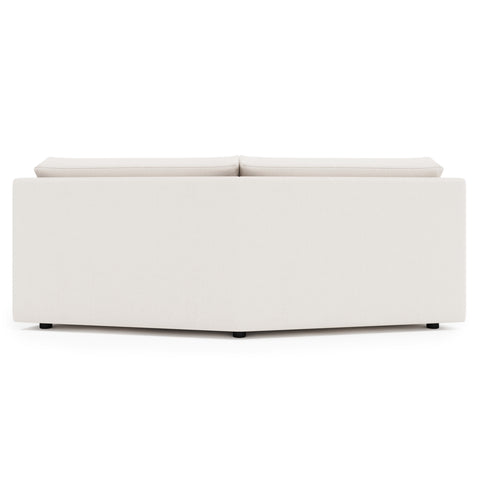 Soleil Fabric Armless Loveseat