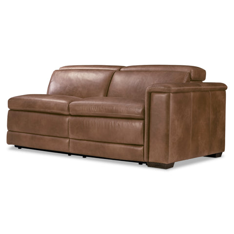 Lioni Leather Right Arm Power Motion Loveseat