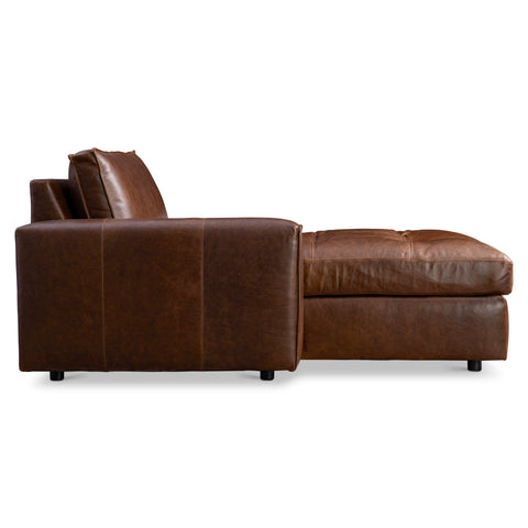 Nest Leather Left Arm Chaise