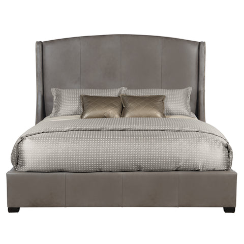 Cooper Leather Shelter Bed - Queen