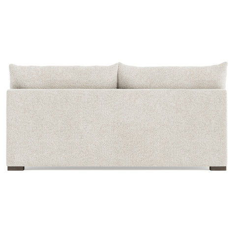 Helena Fabric Armless Loveseat Without Pillows
