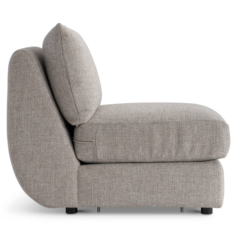 Moretti Fabric Armless Chair
