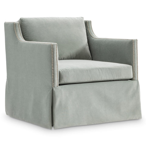 Delaney Swivel Chair — No Nails — Select Fabric