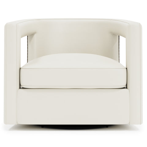 Alana Leather Swivel Chair
