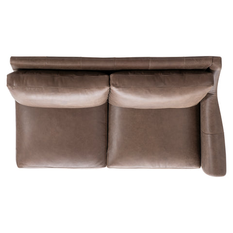 Keirnan Leather Right Arm Loveseat