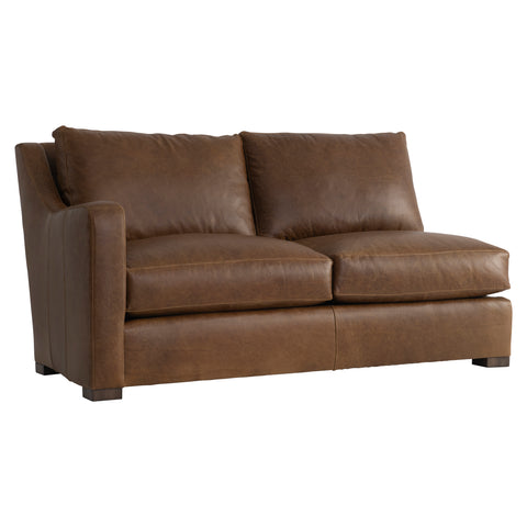 Ventura Leather Left Arm Loveseat