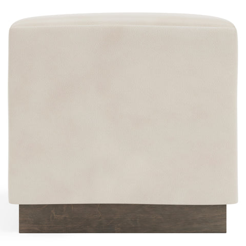 Merino Leather Ottoman
