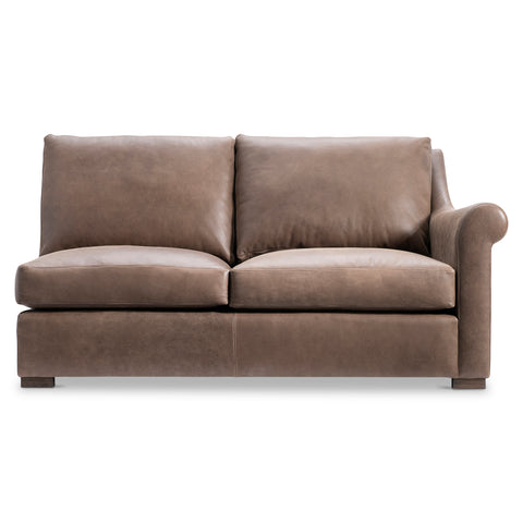 Keirnan Leather Right Arm Loveseat