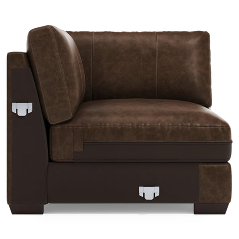 Dawkins Leather Corner Chair