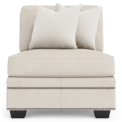 Grandview Leather Armless Chair