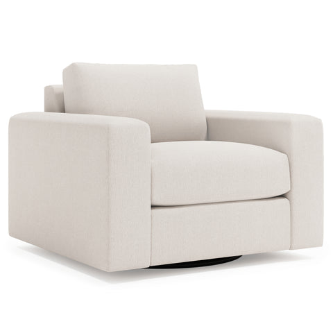 Vaughn Fabric Swivel Chair Without Pillows