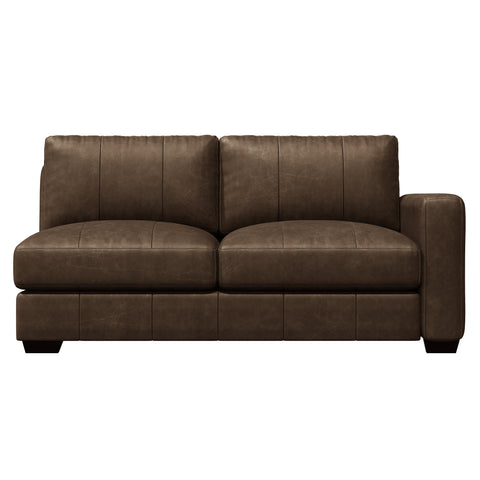 Dawkins Leather Right Arm Loveseat