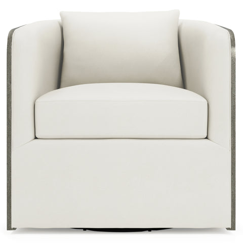 Eliot Leather Swivel Chair — Made to Order