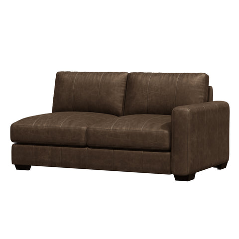 Dawkins Leather Right Arm Loveseat