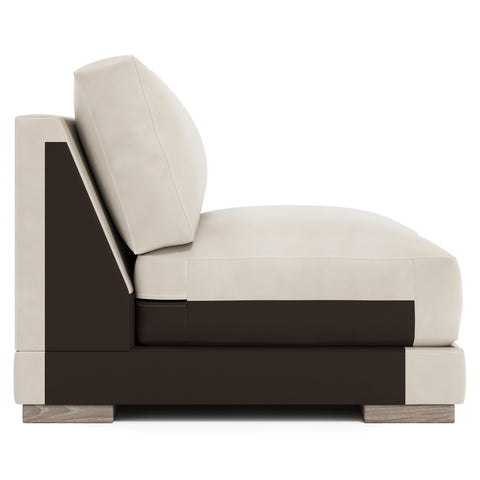 Lars Leather Armless Chair