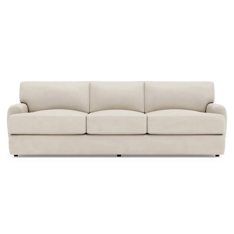 Cameron Leather Sofa Without Pillows