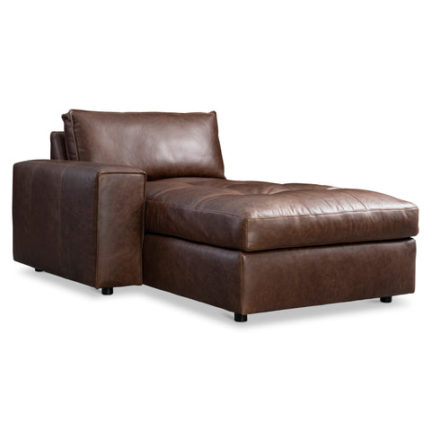 Nest Leather Left Arm Chaise