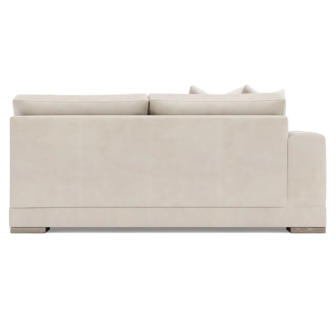 Lars Leather Left Arm Loveseat
