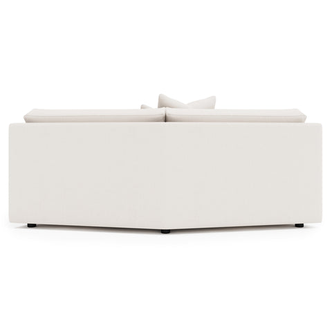 Soleil Fabric Armless Loveseat