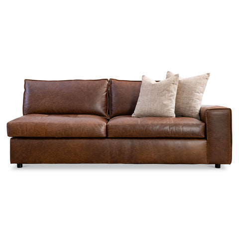 Nest Leather Right Arm Loveseat