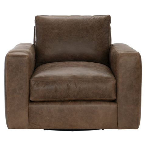 Dawkins Leather Swivel Chair