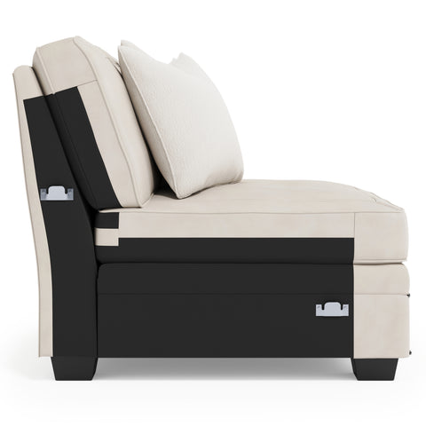 Grandview Leather Armless Chair