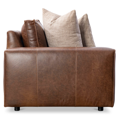 Nest Leather Left Arm Loveseat