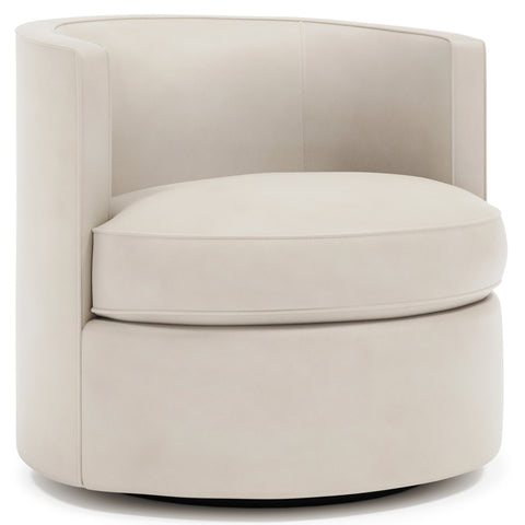 Fleur Leather Swivel Chair