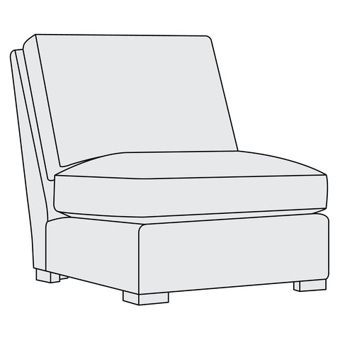 Keirnan Leather Armless Chair