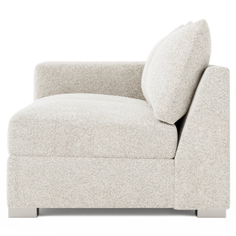 Helena Fabric Left Arm Loveseat