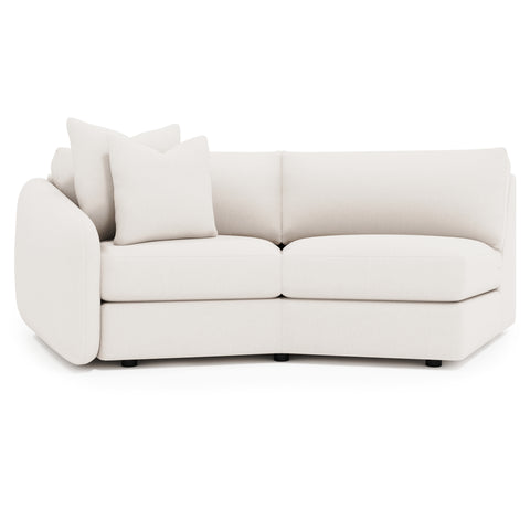 Soleil Fabric Left Arm Loveseat