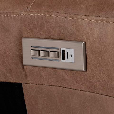 Lioni Leather Armless Power Motion Chair