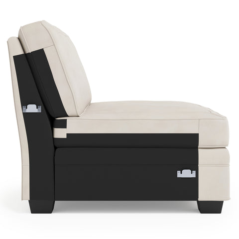 Grandview Leather Armless Chair