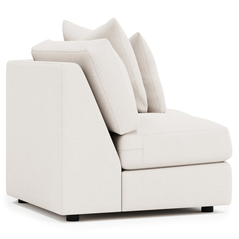 Soleil Fabric Armless Loveseat