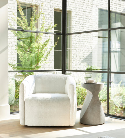Aline Fabric Swivel Chair