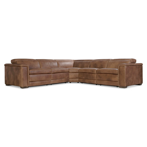 Lioni Leather Power Motion Sectional