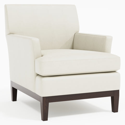Cumberland Leather Chair Without Pillows
