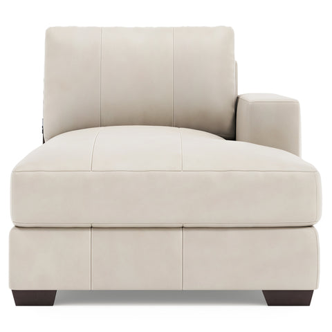 Dawkins Leather Right Arm Chaise