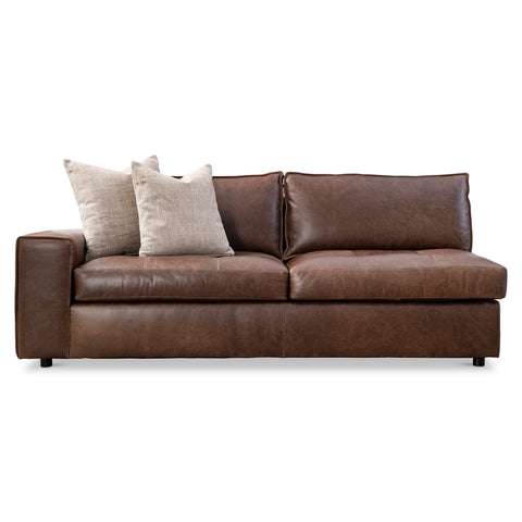 Nest Leather Left Arm Loveseat