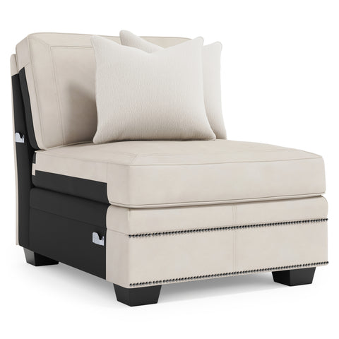Grandview Leather Armless Chair