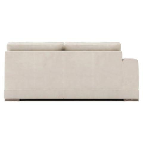 Lars Leather Left Arm Loveseat