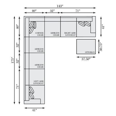 Serena Fabric Sectional